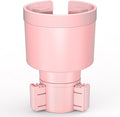 Seven Sparta Car Cup Holder Expander Organizer with Adjustable Base, Compatible with Hydro Flasks 32/40 Ounce, Compatible with Yeti Ramblers 20/26/30 Ounce, Other Bottles in 3.4"-3.8" (Pink)