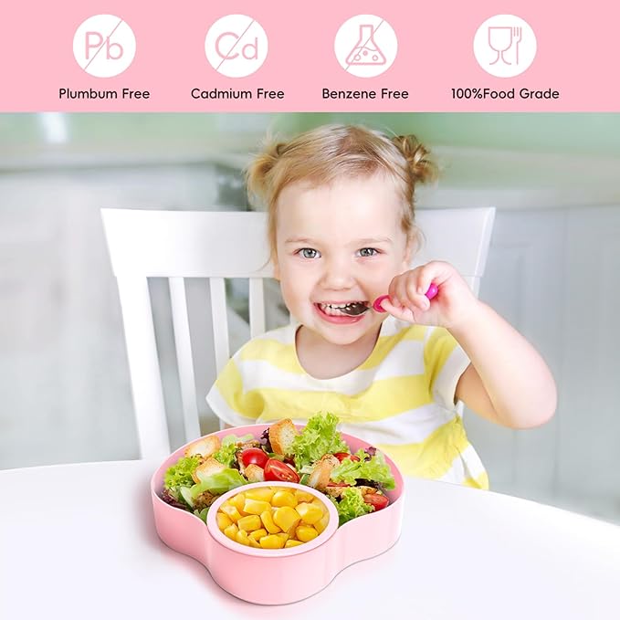 Car Seat Snack Tray for Kids: Kids Car Tray with Cup Holder, 1PCS Toddlers Road Trip Essential, Travel Snacks Food Plate Cup Holder (Pink)