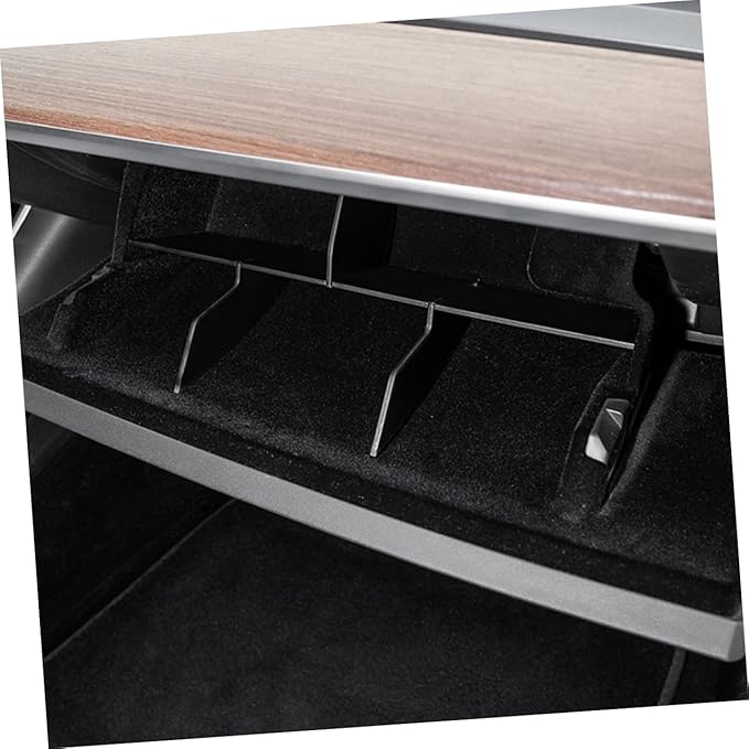 STOBAZA Portable Car Glove Box Organizer Insert Tray Abs Material Space Saving Divider for Model No Tools Needed Efficient Storage Compartment Enhancer