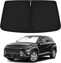KUST Windshield Sun Shade for 2024 2025 2026 Hyundai Kona Accessories Custom Fit Sunshade Sun Protector Foldable Blocks UV Rays Keep Cars Cooler