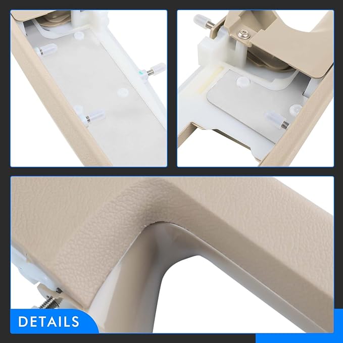 80995 Front Left Driver Side Armrest Repair Kit Fit for Chevy Silverado Suburban Tahoe Avalanche For GMC Sierra Yukon 2010-2014 Door Panel with Release Handle Above Armrest 27In - Tan - GM# 84127282