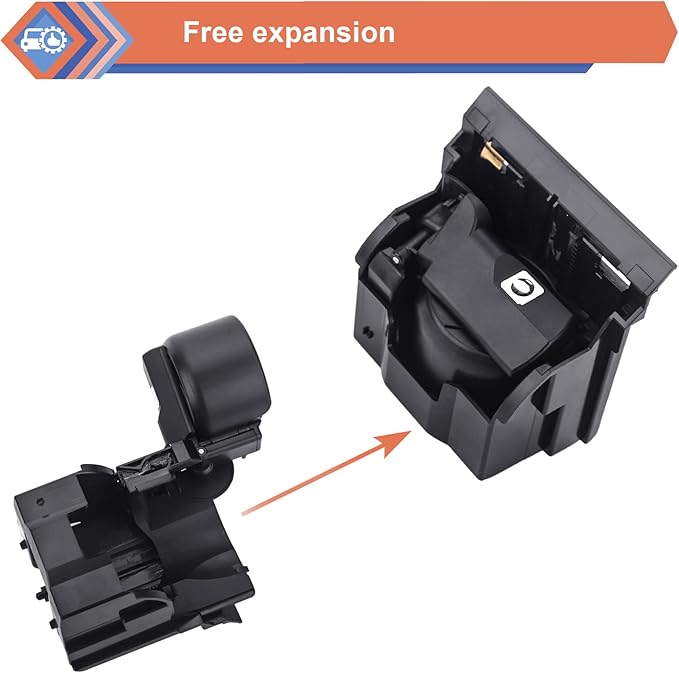 ZONFANT Center Console Cup Holder, Cup Holder Expander Compatible with Mercedes-Benz Vehicle W220 S350 S430 S500 S600 S65 AMG 2003-2006, Replace #2206800014 A2206800014 220-680-00-14