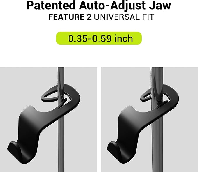 SodaRide Car Seat Headrest Hook 4 Pack,Purse Holder Hook for Car Organizers and Storage,Car Organization Accessories for Women Road Trip Essentials,Long
