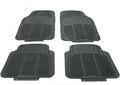 4pcs Waterproof Rubber Floor Mats All Weather Deep Dish Liner Carpet Trimmable