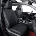 coverdream Grand Highlander Seat Covers Full Set for 2024 2025 2026 Toyota Grand Highlander SUV Seat Cushion,2nd Row w/Captain Seats,Fully Covered,Luxury Leather Car Seat Protector(Grey)