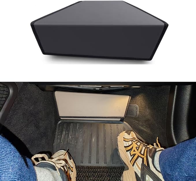 for volvo xc60 Car Trunk Organizer with Hook and Loop Fasteners Passenger footwell space, Increased Storage Space, foldable and Easy Assembly Accessories (Passenger Footwell Storage Box - Black)