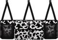 Black Cow Spots Car Trunk Organizer Sturdy Car Storage Organizer Auto Hanging Seat Back Storage for SUV,Truck,Van