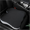Car Seat Cushion, Auto Gel Infused Memory Foam Cushion for Driver Comfortable Driving Hip Pressure Relief Office Chair, Universal for Vehicles and Office Chairs (Black)
