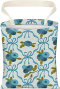 Cute Car Trash Can, Hanging Canvas Car Back Seat Organizer and Storage Bag, Funny Car Trash Bag for Travelling, Outdoor Cute Blueberry