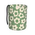 YANGDADA Vintage Groovy Flowers Car Trash Can Small Portable Car Garbage Bag for Back Front Seat RV's Camping Accessories