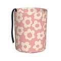 YANGDADA Vintage Groovy Flowers Car Trash Can Small Portable Car Garbage Bag for Back Front Seat RV's Camping Accessories