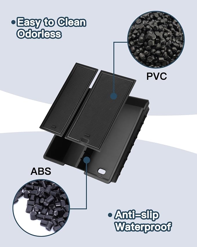 (4PCS) 2026 Passport Center Console Organizer,for Honda Passport 2026 Accessories (Armrest Privacy+Center+Cup Holder+Wireless Mats) Compatible with 2026 Honda Passport TrailSport/TrailSport Elite/RTL