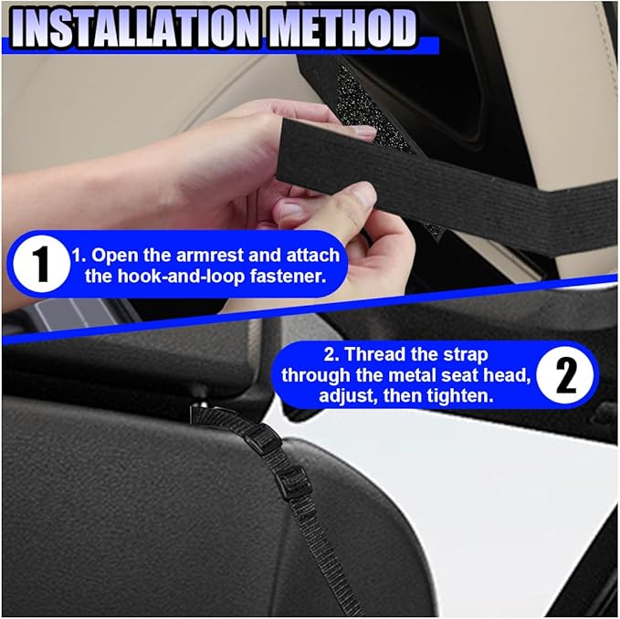 Car Net Pocket Handbag Holder, Large Capacity Automotive Organizer Mesh Pouch Between Front Seats, Auto Backseat Barrier for Pet Kid, Universal Vehicle Storage Bag for Women Men(Red)