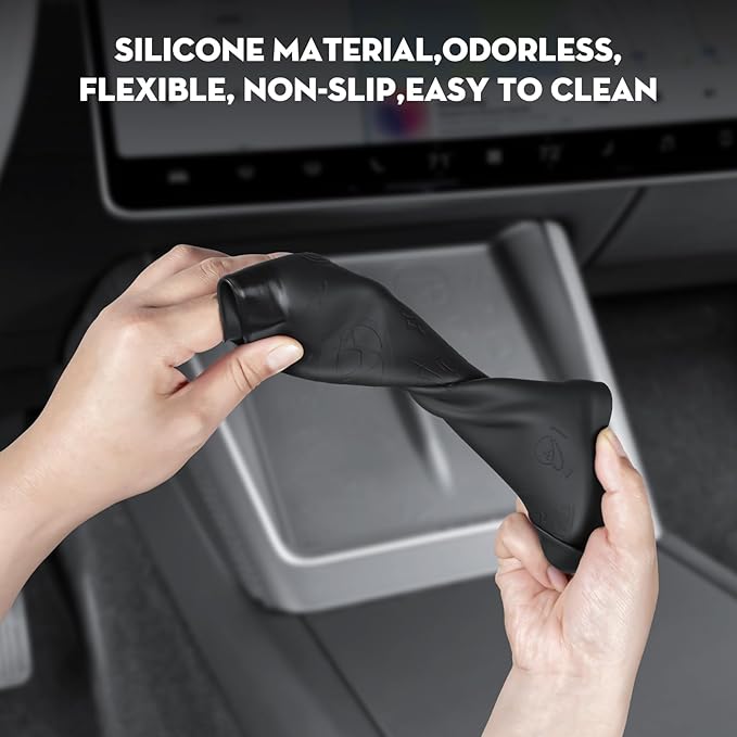 Center Console Wireless Charging Protector for Tesla Model Y Juniper 2026 Upgrade Silicone Mat for 2024-2026 Tesla Model 3 and 2025-2026 New Model Y Accessories