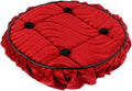OG Lowrider Classic Bike Cruiser Bicycle Steering Wheel Cover Velour Swirl | Fits 8” Steering Wheels | Multiple Color Options | Lowrider Accessory (Red)