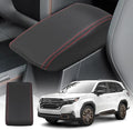 Center Console Cover Compatible with 2025 Subaru Forester Armrest Box Cover Car Interior Accessories Arm Rest Cushion Pad Waterproof Anti Slip Stain Resistant Black Stitching