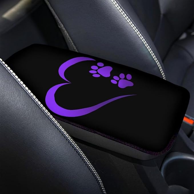 Biyejit Car Center Console Armrest Cushion Cover Pad Car Interior Decor Accessories Universal Fit for Sedan, Truck, SUV