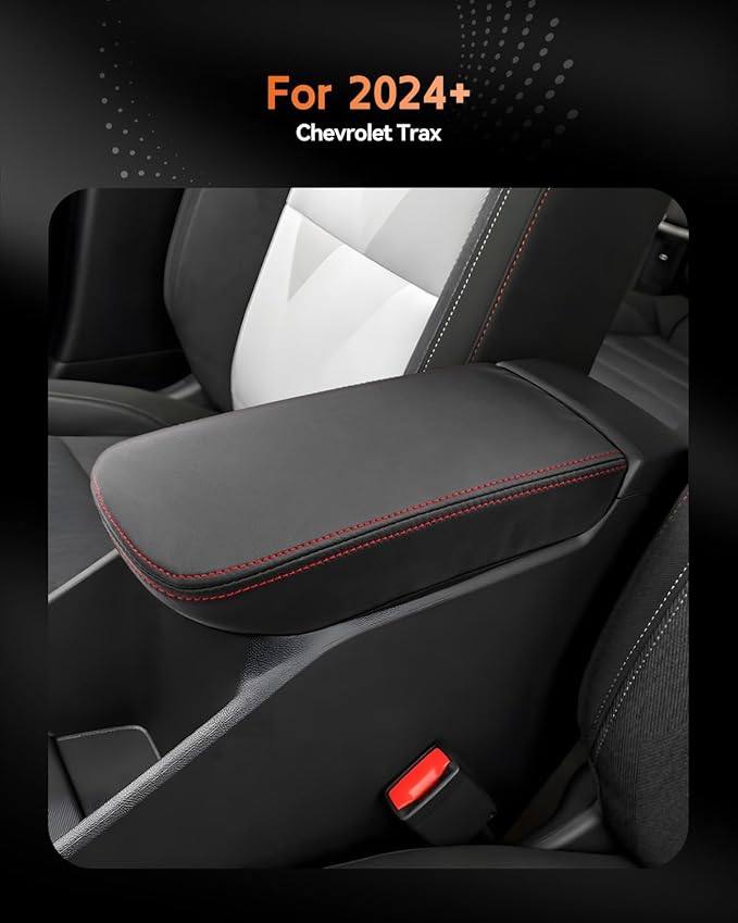 CDEFG for Chevrolet Trax 2024-2025 2026 Center Console Cover Armrest Box Cover for Chevy Trax (LS, 1RS, LT, 2RS, ACTIV) Accessories Arm Rest Protector