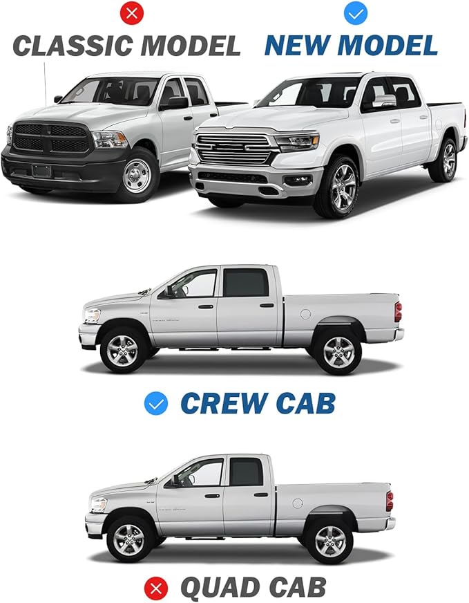 JOYTUTUS Under Seat Storage Compatible With Ram 1500 2019 2020 2021 2022 2023 2024 2025 2026 Crew Cab(New Body Style), Underseat Truck Under Seat Storage Organizer Back Seat Accessories