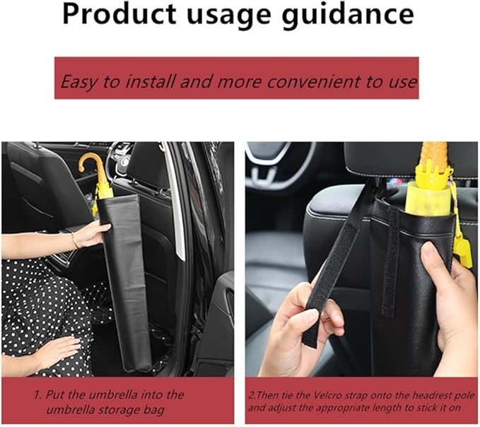 Car Umbrella Storage Bag Car Truck Back Seat Umbrella Storage Holder Adjustable Umbrella Storage Bag Multi functional umbrella storage bag