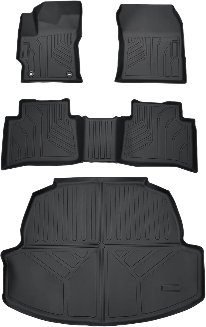 Cartist Floor Mats and Cargo Liner Fit for Toyota Corolla Sedan 2020-2025 (Not for Hatchback and Cross) All Weather Floor Mat Corolla Accessories Heavy Duty Carpet Protection