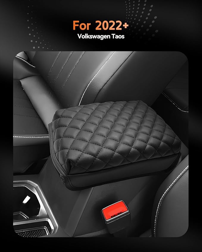 CDEFG for Volkswagen Taos 2022-2025 2026 Center Console Cover Armrest Box Cover for VW Taos (S, SE, SEL) Accessories Console Arm Rest Protector
