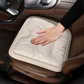 Livena Car Seat Cushion for Long Driving, Livena Lumbar Comfortable Memory Foam Car Seat Cushion, Universal Anti-Slip Seats Covers Front (Off-White)