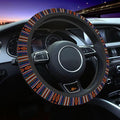 Ethnic Pattern Elastic Steering Wheel Cover Colorful Steering Wheel Cover Anti Slip Protective Case Universal Stretch Steering Protector