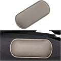 Car Knee Cushion, Leather Memory Foam Vehicle Center Console Knee Rest Cushion Pad, Soft Comfort Auto Door Armrest Leg Elbow Support Pillow, Universal for Vehicles (Beige)