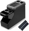 YURSENJIE Truck Center Console Organizer Between Seat for Minivans, SUVs, Middle Van Bench Organizer for Floor Between The Back Seat Console 18 Wheelers with Sliding Lid Design