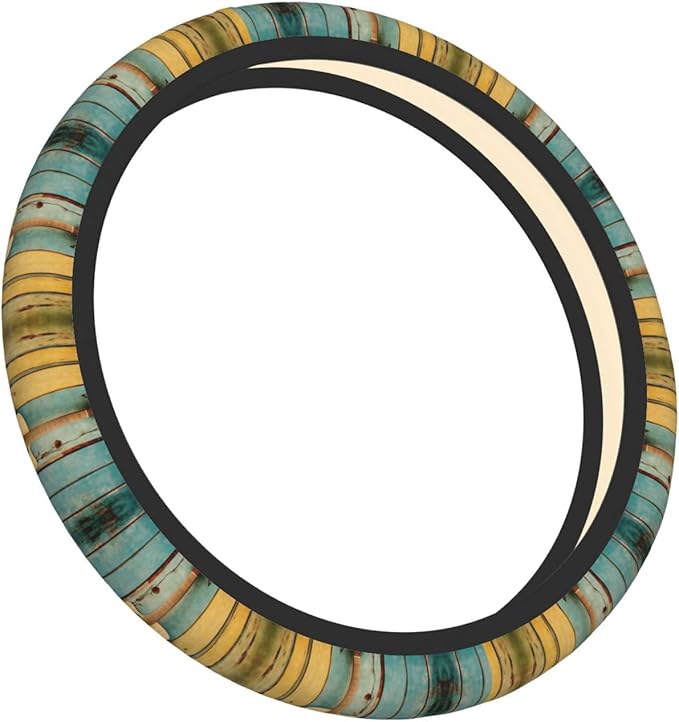 Guitar Wood Universal Fit Steering Wheel Cover for Car, Truck, and SUV, Durable Steering Wheel Protection