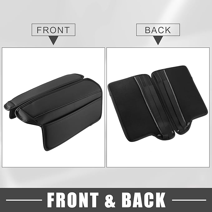 Car Center Console Armrest Cushion Soft Pad Arm Rest Cover Support Black for Nissan Rogue 2021 2022 2023 (Pack of 2)