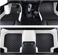 Car Floor Mats Automotive Floor Mats Vehicle Specific All Weather Protection Custom Compatible with Most of 98% Cars SUVs (White and Black)
