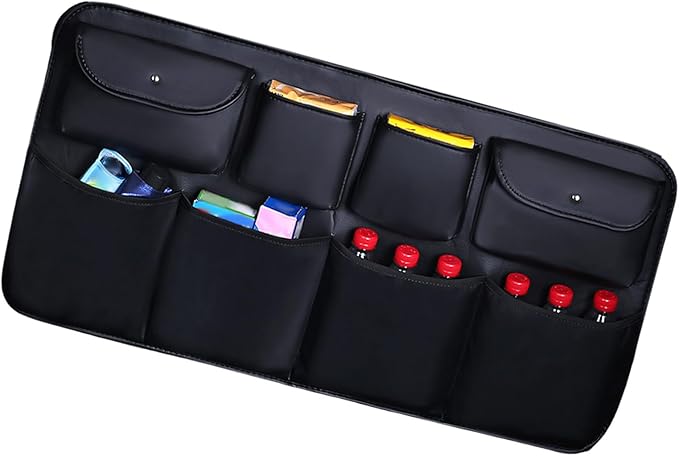PU Cloth Automotive Organizers Quick Installation Hanging Pocket Fabric Storage Bag for Trip Storage Bag