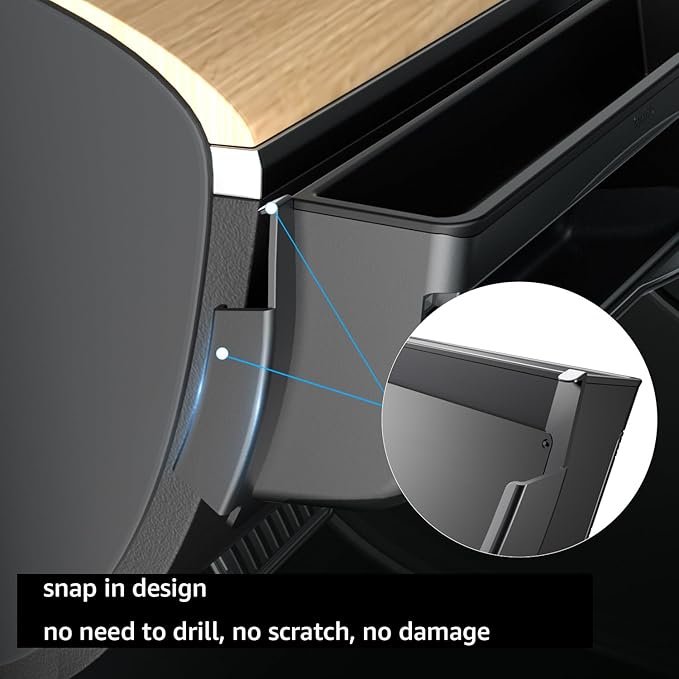 Topfit Dashboard Organizer for Tesla Model Y Model 3 Multifunctional Storage Box Sunglasses Phone Holder Glove Box Organized Accessories for Tesla Model Y/3 2017-2024