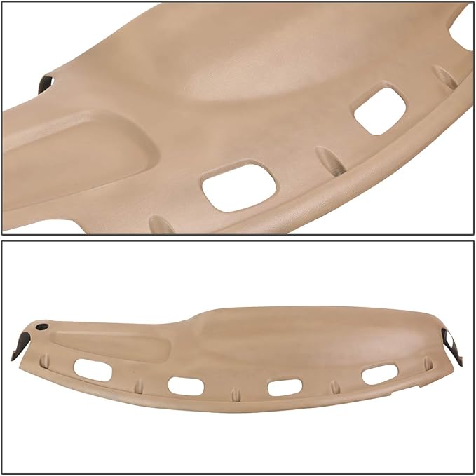 DNA MOTORING Dash Cover Overlay Compatible with 98-01 Ram 1500 Pickup / 98-02 Ram 2500 3500 Pickup, Beige Dash Board Cover Cap, ZTL-Y-0089-BE