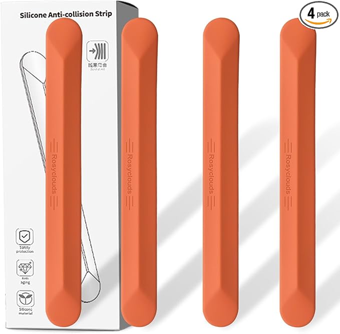 muekzu Silicone Car Door Edge Guard Trim Molding Crash Scratch Protector Scratch Guard for Car,Sedans,Truck,SUV 4PCS (Orange)