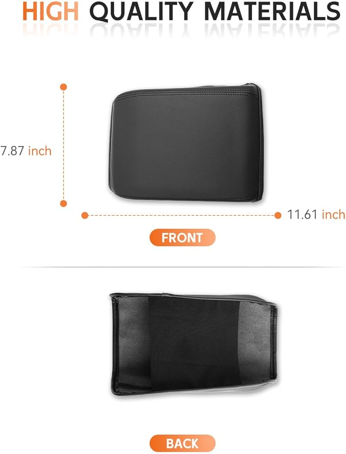 CDEFG for 2024 2025 2026 Toyota Tacoma Center Console Cover Armrest Box Cover for Tacoma (SR, SR5, TRD PreRunner, TRD Sport, TRD Off-Road, Limited) Accessories Console Arm Rest Protector