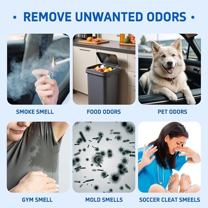 Glodway Whole Car Air Refresher,Odor Eliminator Remover Spray For Car,Lemon Strong Freshener With Odour Eliminator Technology,Long-Lasting Scent,6 Ounce(Pack of 1)