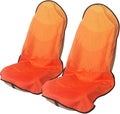nbnhxnff Sweat Towel Car Seat Cover Protector Front Seats for Gym Workout, Running, Swimming, Beach and Hiking, Waterproof Universal Seat Cover for Car, Trucks, Van & SUV (Orange, 2pcs Front Seat)