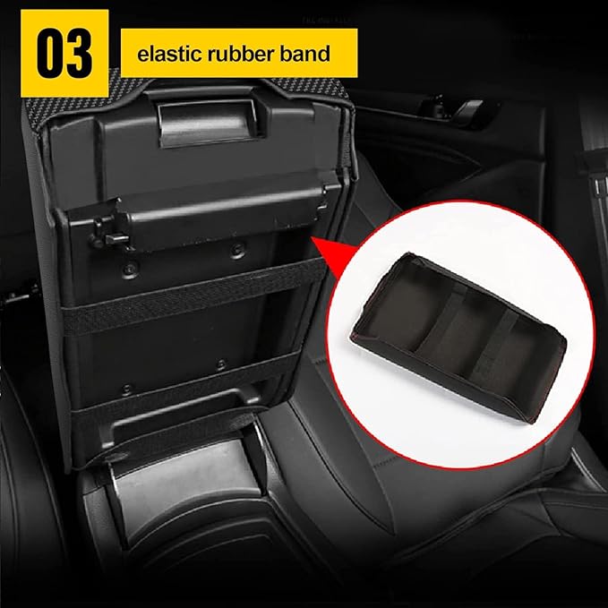 AOMSAZTO Console Covers for 2022 2023 2024 2025 Toyota Corolla Cross Armrest Covers Carbon Fiber