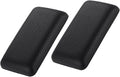 2pcs Car Knee Cushion, Auto Center Console Knee Cushion Soft Leather Car Driver Side Console Knee Support Pad Memory Foam Center Console Interior Accessories Door Armrest Elbow Support(Black Leather)