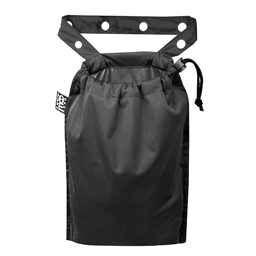 RMMOORORO Cute Hanging Car Trash Garbage Bag 100% Leakproof Waterproof Multipurpose for Car Back Front Seat Console with Hanging Strap (Black)