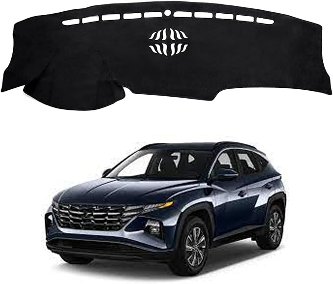 Dashboard Mat Cover for Hyundai Tucson 2022-2024 Nonslip Center Console Sunshield Glare UV Rays Protector Accessories