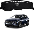 Dashboard Mat Cover for Hyundai Tucson 2022-2024 Nonslip Center Console Sunshield Glare UV Rays Protector Accessories