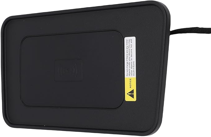 Alomejor Wireless Charging Pad for Car, Silicone Material, Fast Charging, Nonslip Design, Compatible with 2013-2019