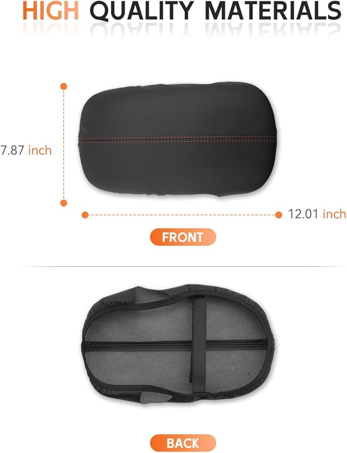 CDEFG for Ford Mustang 2024-2025 2026 Center Console Cover Armrest Box Cover for Mustang Accessories Console Arm Rest Protector Red Line
