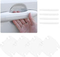 8PCS Car Door Handle Protector with Sport Word,Stylish PVC Car Door Handle Scratch Protector for Avoiding Scratch,Universal Cars Handles Protectors Cars Exterior Accessories (Transparent)