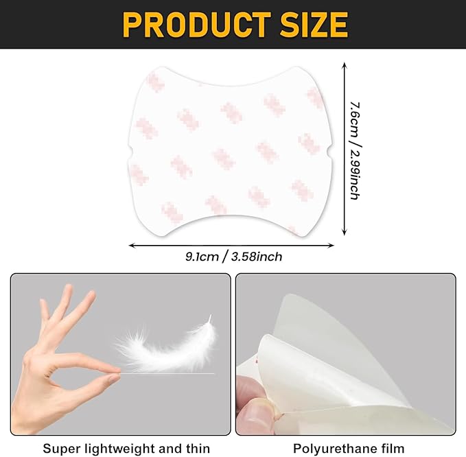 4Pcs Car Door Handle Protector,Waterproof Anti-Scratch Stickers Covers,Transparent Universal Car Door Handle Protector Accessories