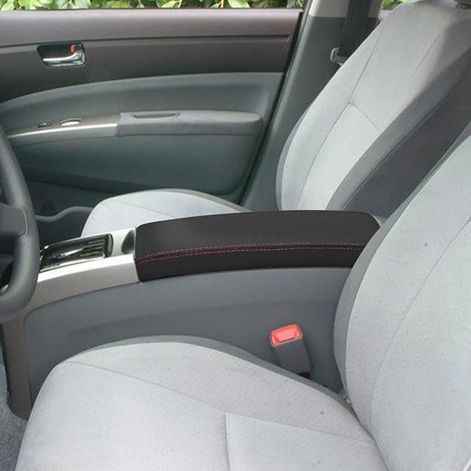 Compatible with Center Console Armrest Cover for Toyota Prius 2004 2005 2006 2007 2008 2009 Leather Arm Rest Storage Box Lids Cushion Protector Pad